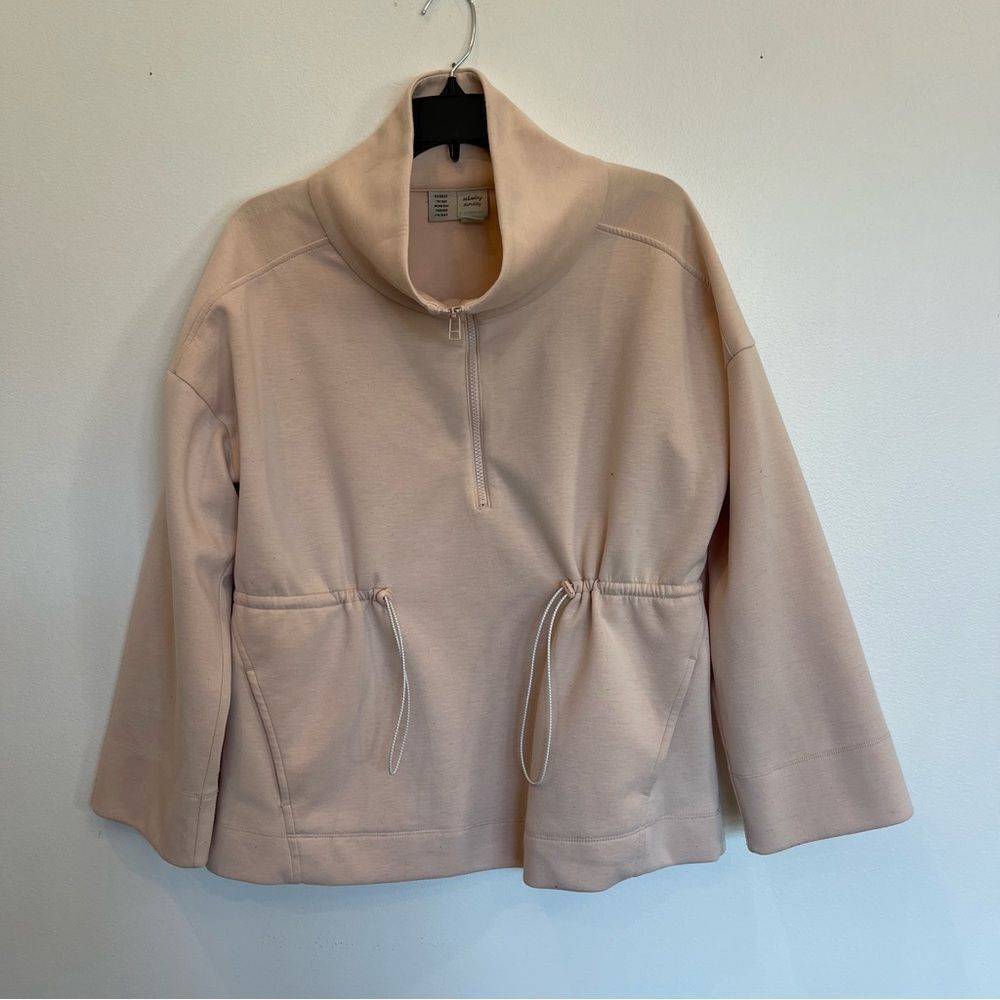 Anthropologie Saturday Sunday Beige 1/4 Zip Pullover